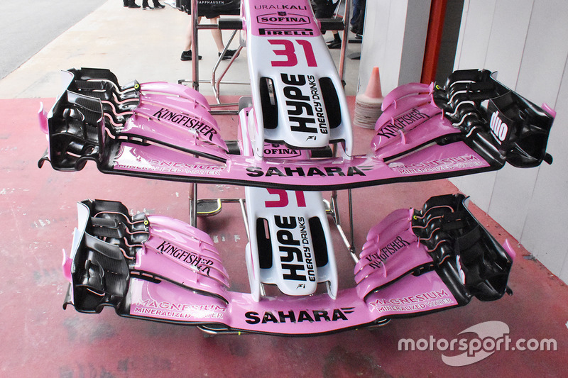 Force India VJM11, ніс і переднє антикрило