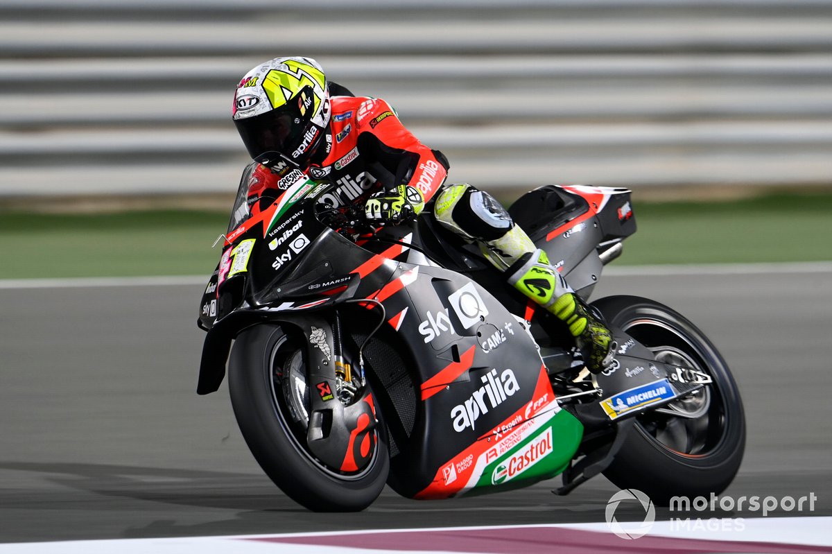 Aleix Espargaro, pembalap Aprilia Racing Team Gresini, mampu konsisten di enam besar tes pramusim MotoGP di Qatar.