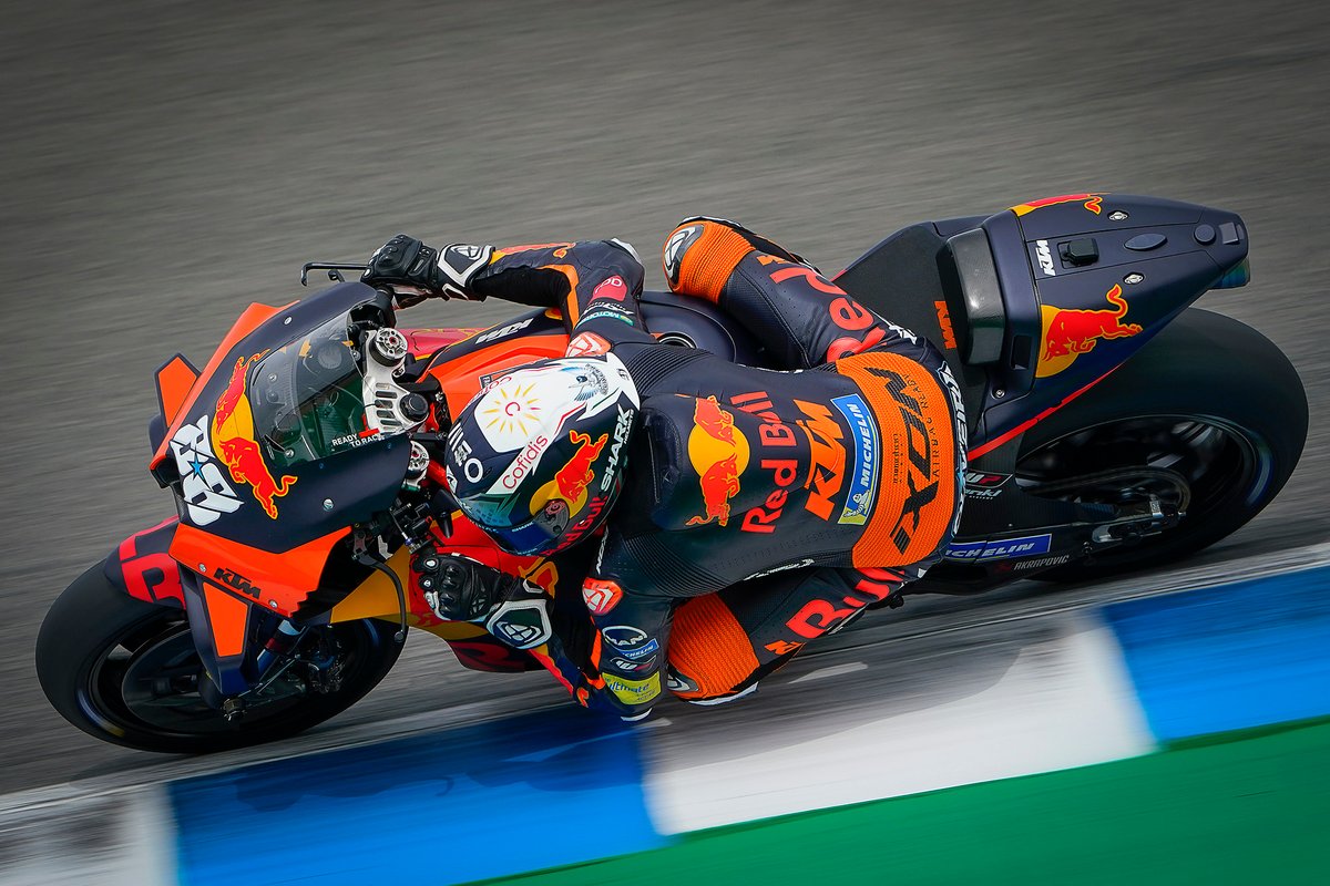Miguel Oliveira reed eerder deze maand tijdens de Jerez-test al met het nieuwe frame.