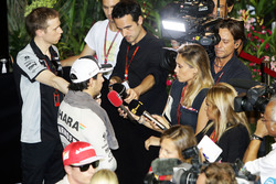 Sergio Perez, Sahara Force India F1 con i media