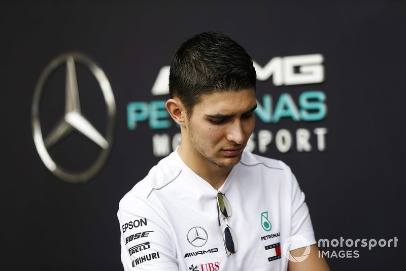 Esteban Ocon, piloto de reserva de Mercedes.