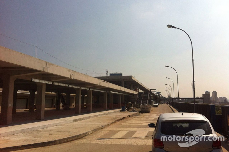 Obras en el autódromo de Interlagos