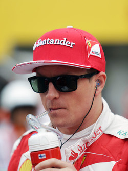 Kimi Raikkonen, Ferrari op de grid