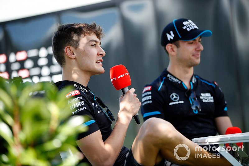 George Russell, Williams Racing, and Nicholas Latifi, Williams Racing
