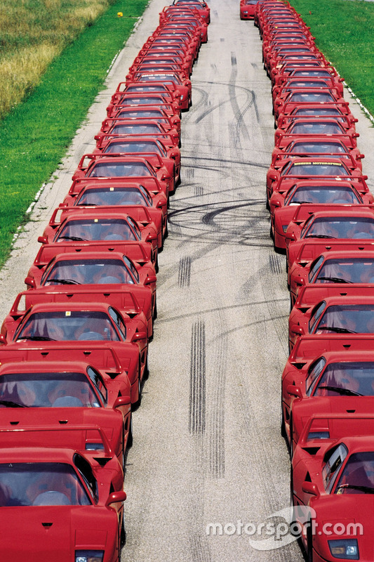 Ferrari F40 al raduno del Ferrari Club Germany nel 1992