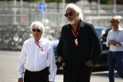 Bernie Ecclestone, Chairman Emeritus of Formula 1, Flavio Briatore