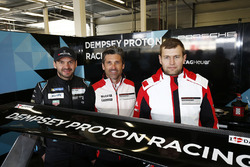 Patrick Dempsey with Richard Lietz and Michael Christensen, Dempsey Proton Competition