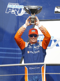 Scott Dixon, Chip Ganassi Racing Honda, podio