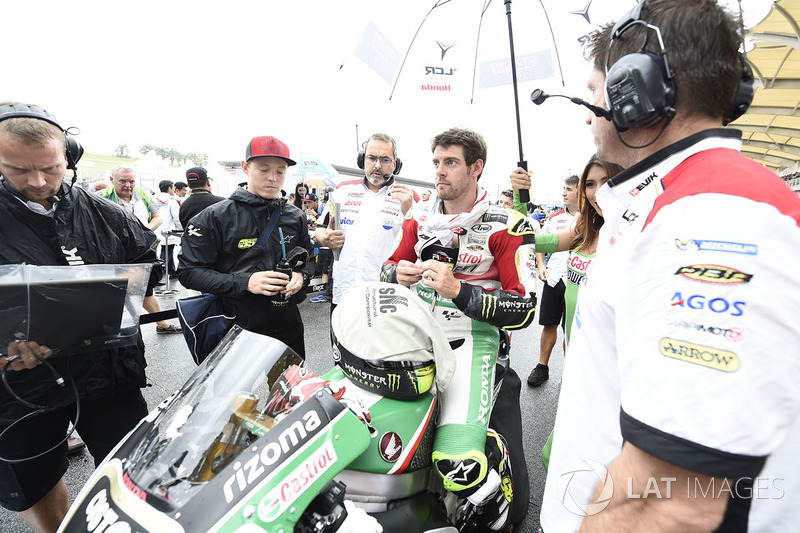 Cal Crutchlow, Team LCR Honda, en la parrilla antes del inicio del GP de Malasia