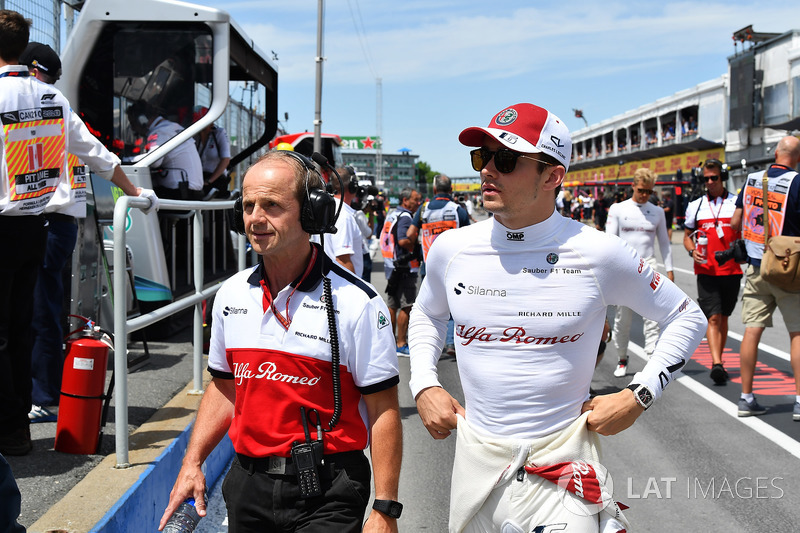 Josef Leberer, preparatore Sauber e Charles Leclerc, Sauber
