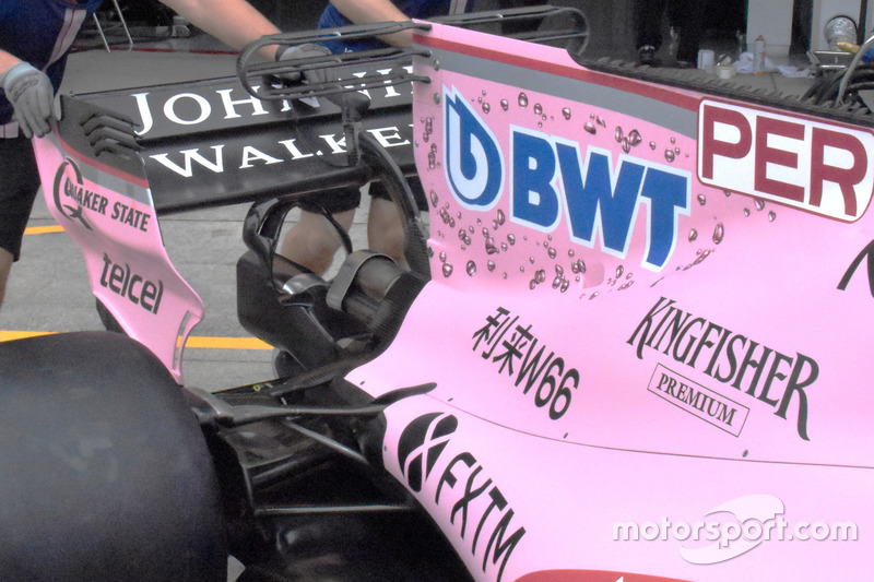Force India VJM10: Heckflügel und Monkey-Seat