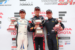 Podium, Pierre Gasly, Mugen, Kamui Kobayashi, KCMG and Felix Rosenqvist, Team LeMans