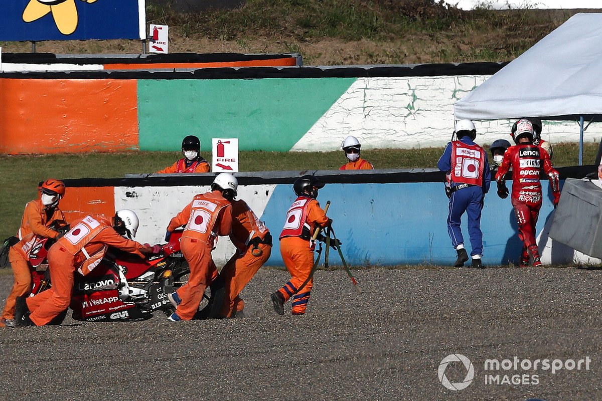 Francesco Bagnaia, Ducati Team dopo la caduta