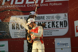 Alberto Viberti, BRC Racing Team festeggia sul podio di Gara 1