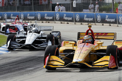 Ryan Hunter-Reay, Andretti Autosport Honda, Simon Pagenaud, Team Penske Chevrolet