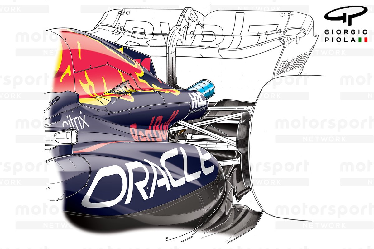 Red Bull Racing RB18 sidepod detayı