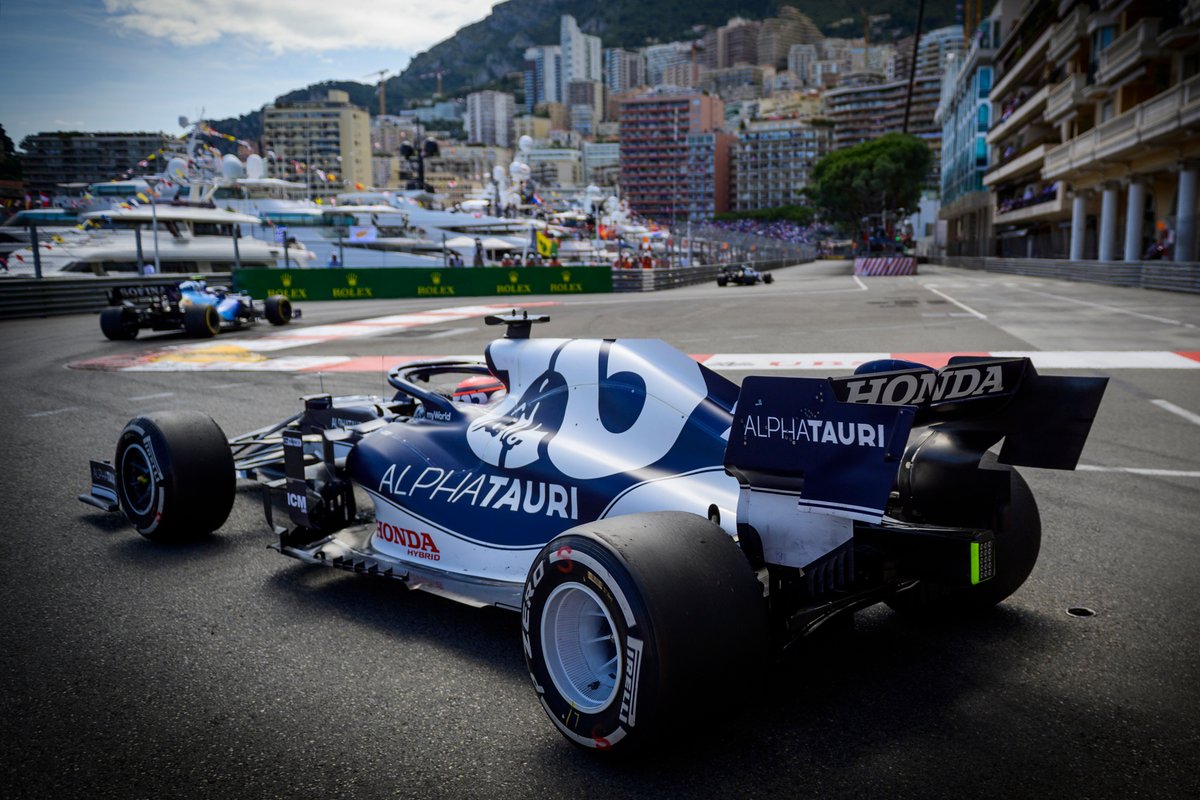 Tsunado in actie op het circuit van Monaco.