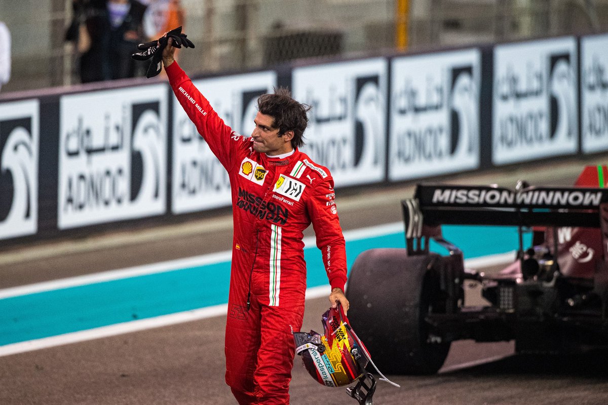 Third place Carlos Sainz Jr., Ferrari