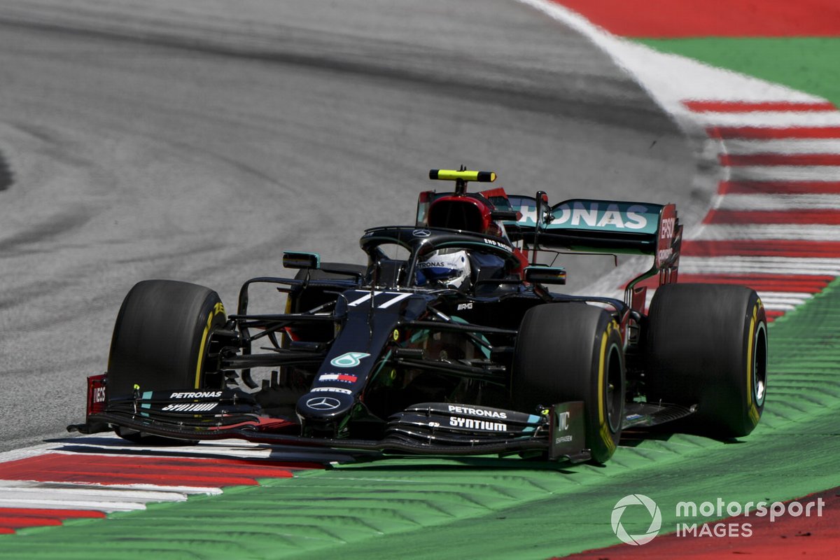P2 Valtteri Bottas, Mercedes F1 W11 EQ Performance