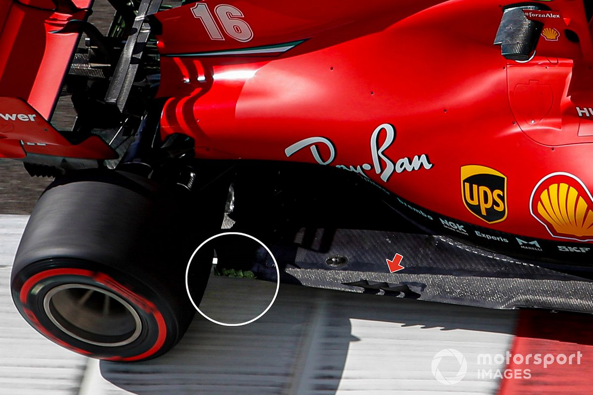 Ferrari SF1000 vloer detail