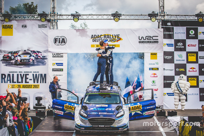 I vincitori del Rally Ott Tänak, Martin Järveoja, Ford Fiesta WRC, M-Sport