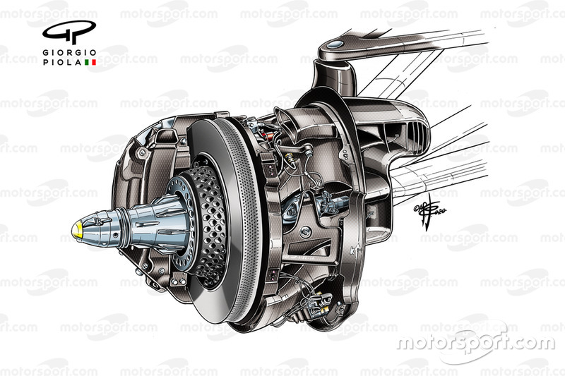 Детали передних тормозов Mercedes W11
