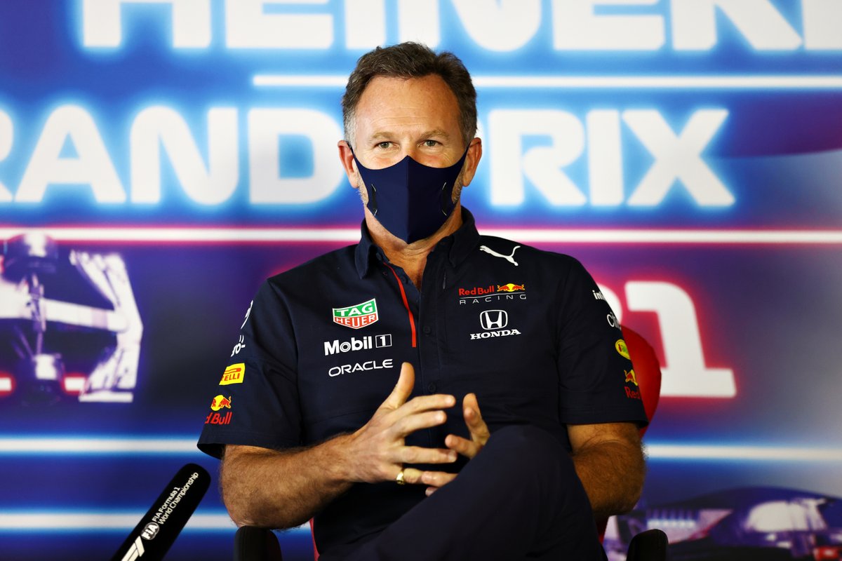 Christian Horner, Team Principal, Red Bull Racing, dans la conférence de presse des Teams Principals
