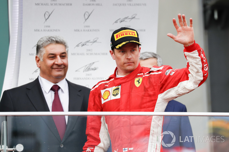 Кімі Райкконен, Ferrari, на подіумі
