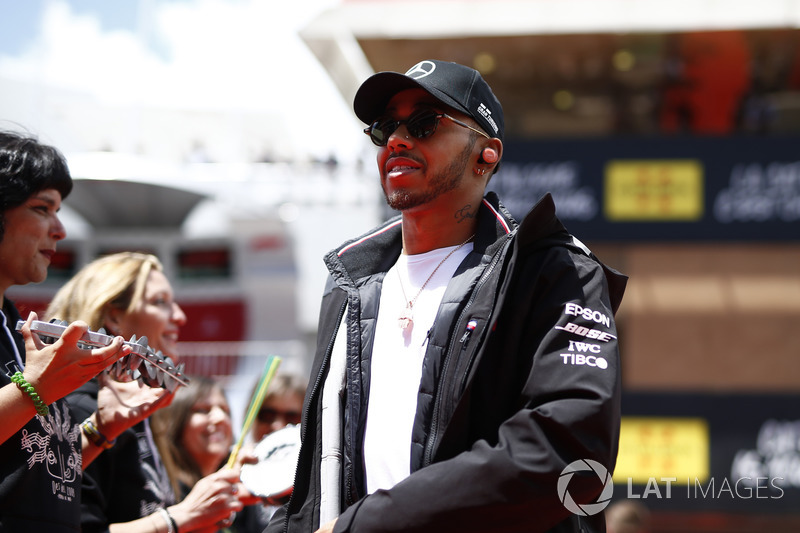 Lewis Hamilton, Mercedes-AMG F1 on the drivers parade