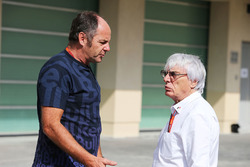 Gerhard Berger, with Bernie Ecclestone