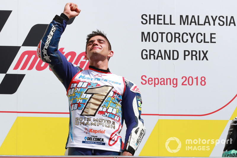 Le Champion du monde Moto3, Jorge Martin, Del Conca Gresini Racing