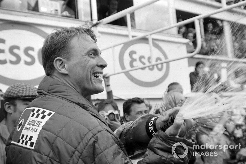 Dan Gurney celebrates victory at Le Mans