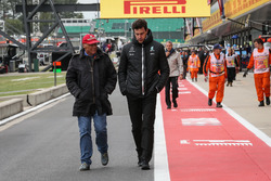 Niki Lauda, Mercedes AMG F1 Non-Executive Chairman and Toto Wolff, Mercedes AMG F1 Director of Motorsport