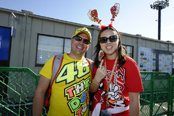 Fans van Valentino Rossi, Yamaha Factory Racing, Marc Marquez, Repsol Honda Team