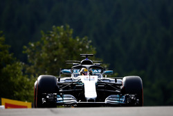 Lewis Hamilton, Mercedes AMG F1 W08, with halo