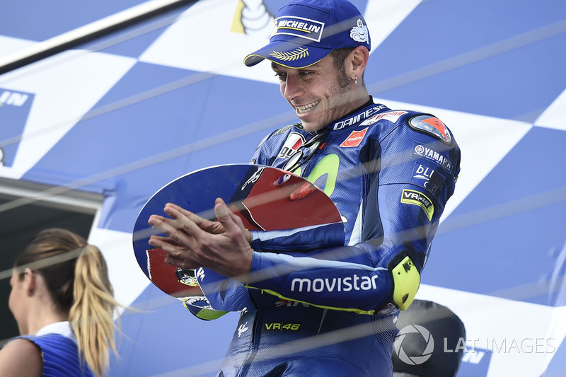 Podium: segundo, Valentino Rossi, Yamaha Factory Racing