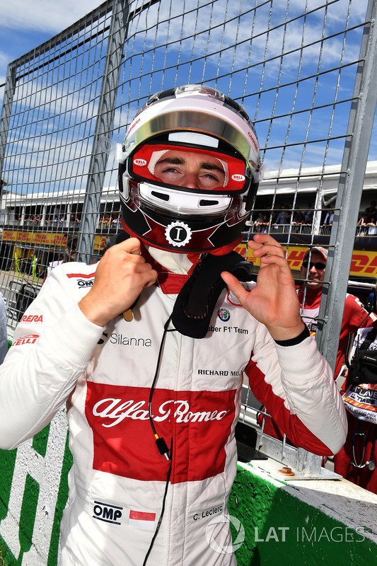 Charles Leclerc, Sauber on the grid