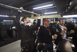 Toto Wolff, Direktör, Mercedes AMG F1, Niki Lauda, Fahri Direktör, Mercedes AMG F1, Mercedes ve pole
