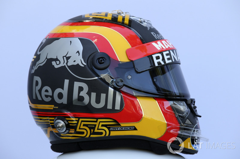 Casco de Carlos Sainz Jr., Renault Sport F1 Team