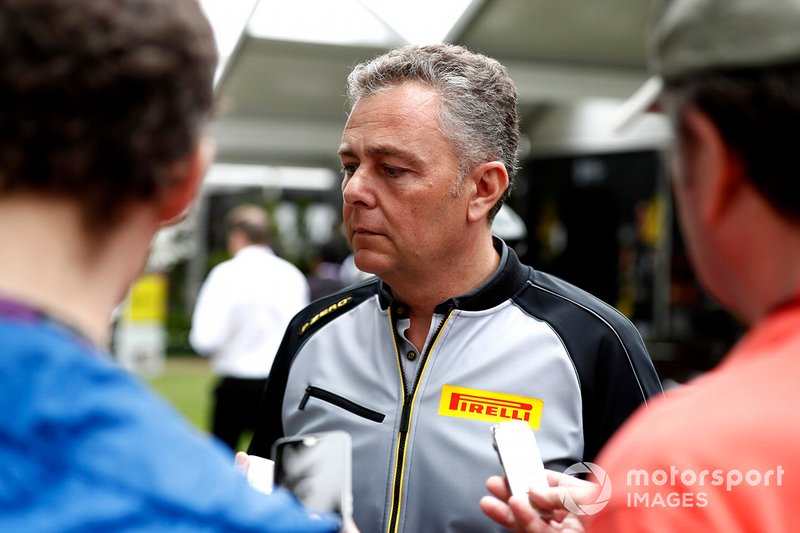 Mario Isola, Racing Manager, Pirelli Motorsport talks to the press