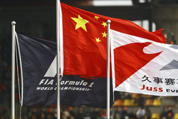 Flaggen am Shanghai International Circuit