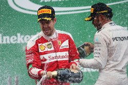 Sebastian Vettel, Ferrari op het podium