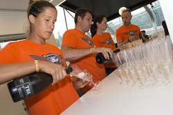 Atmosfera durante la presentazione della bici Orange1 by Colnago dedicata alla 24 Ore di Spa