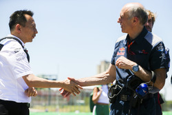Yusuke Hasegawa, Direktör, Honda ve Franz Tost, Takım Patronu, Scuderia Toro Rosso