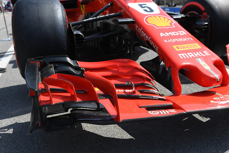 Ferrari SF71H ala frontal