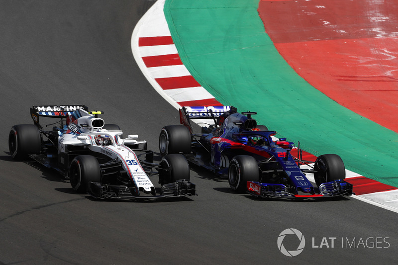 Sergey Sirotkin, Williams FW41, Brendon Hartley, Toro Rosso STR13