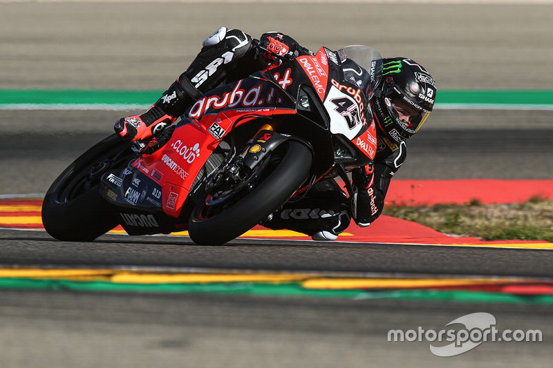 Scott Redding en el test de pretemporada con el equipo Ducati Aruba del WorldSBK