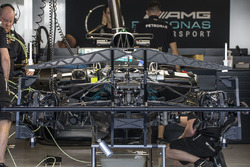 Mercedes-Benz F1 W08 in the garage
