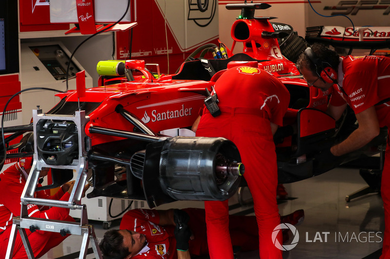 Ferrari SF70H'i şasi detayı