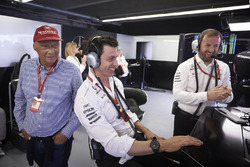 Niki Lauda, Non-Executive Chairman, Mercedes AMG F1, Toto Wolff, Executive Director Mercedes AMG F1